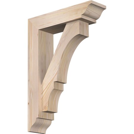 Ekena Millwork Balboa Traditional Smooth Bracket w/ Offset Brace, Douglas Fir, 5 1/2"W x 20"D x 28"H BKT0604X20X28BOA01SDF